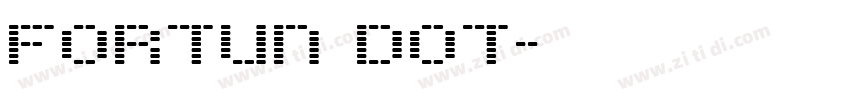 FORTUN DOT字体转换
